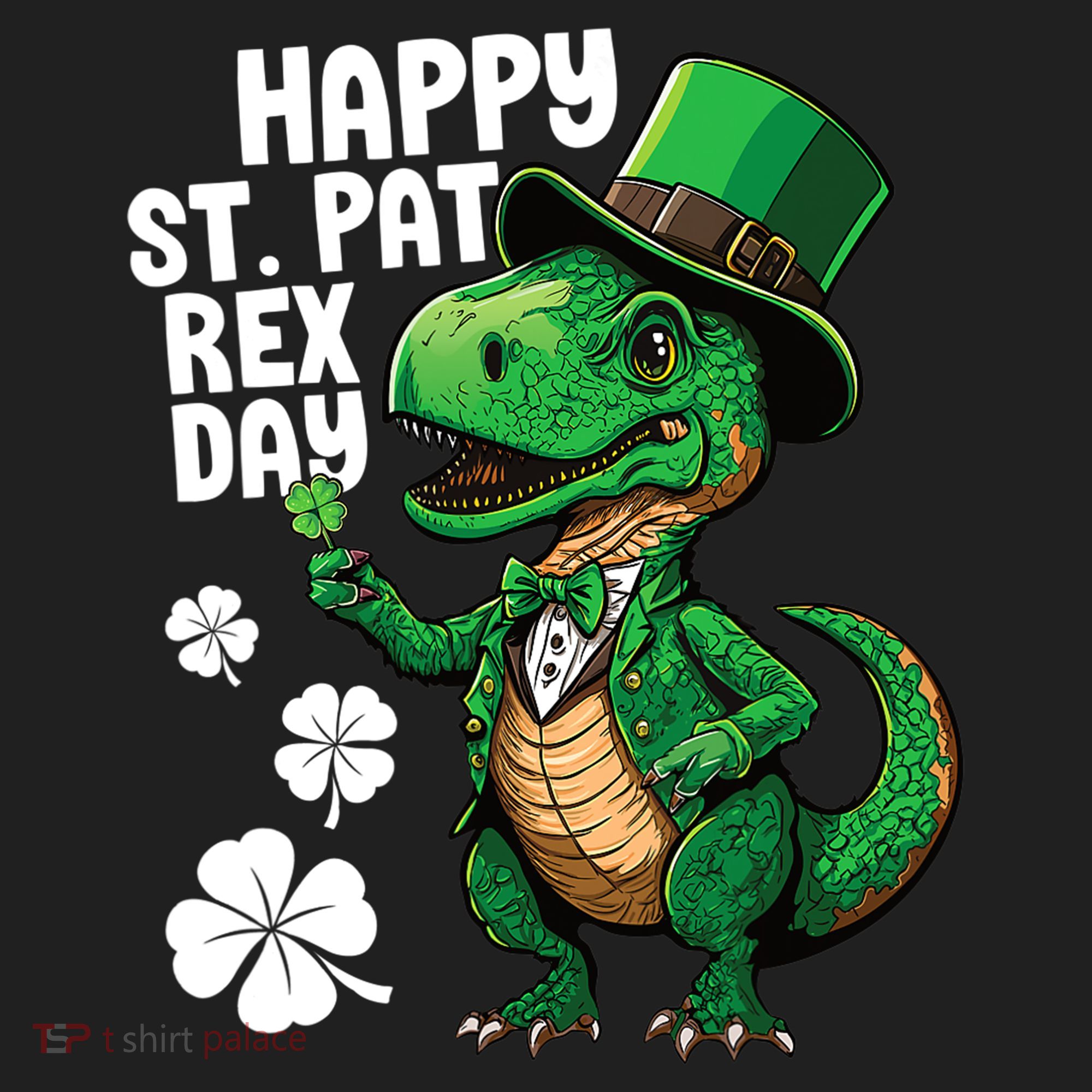 Happy St Pat T-Rex St Patricks Day Dinosaur Leprechaun Funny Hat