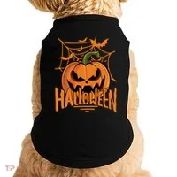 Halloween Spooky Pumpkin Doggie Tank thumb 0