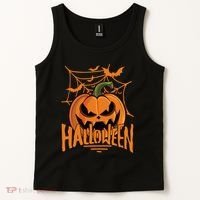 Halloween Spooky Pumpkin Tank Top thumb 2