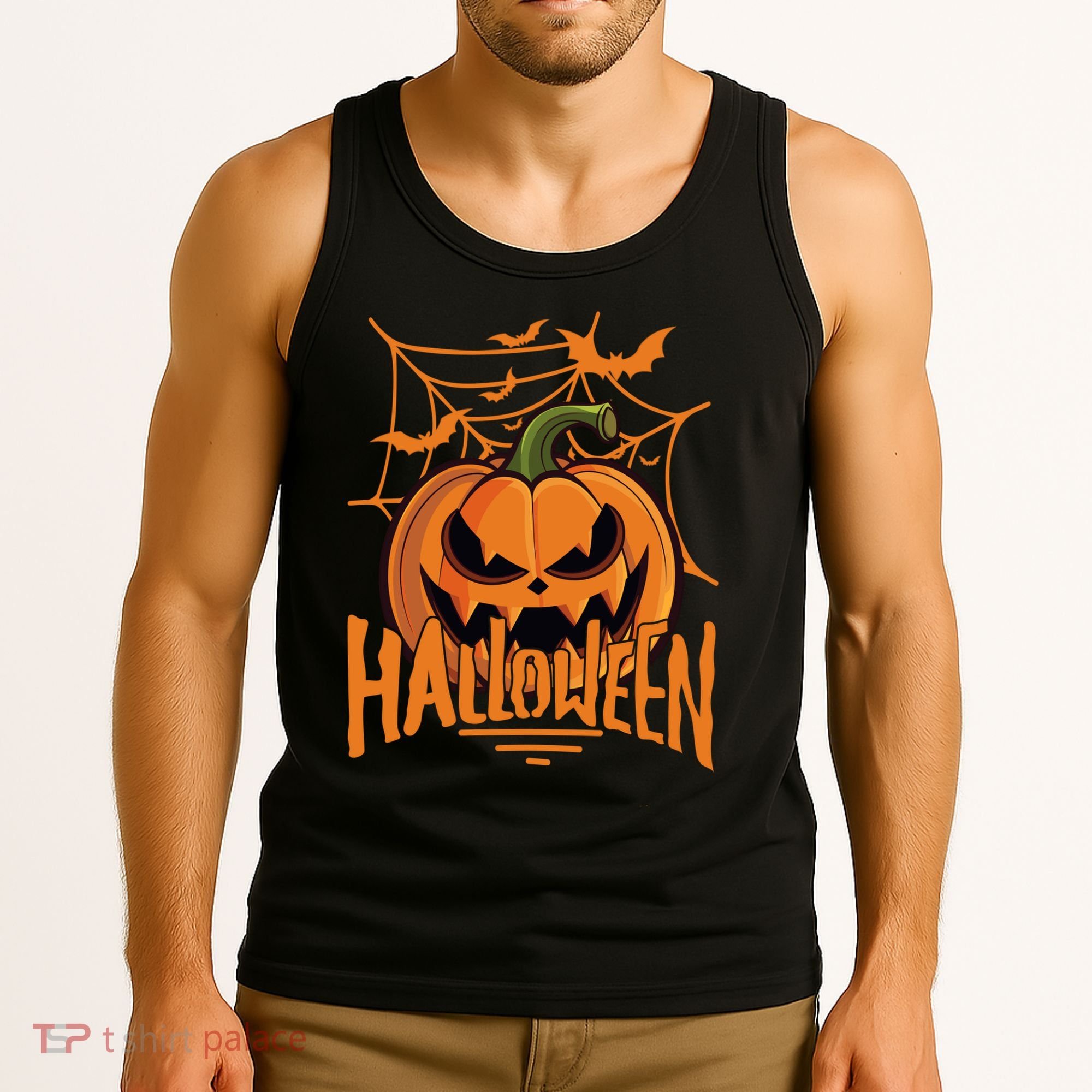 Halloween Spooky Pumpkin Tank Top