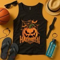 Halloween Spooky Pumpkin Tank Top thumb 4