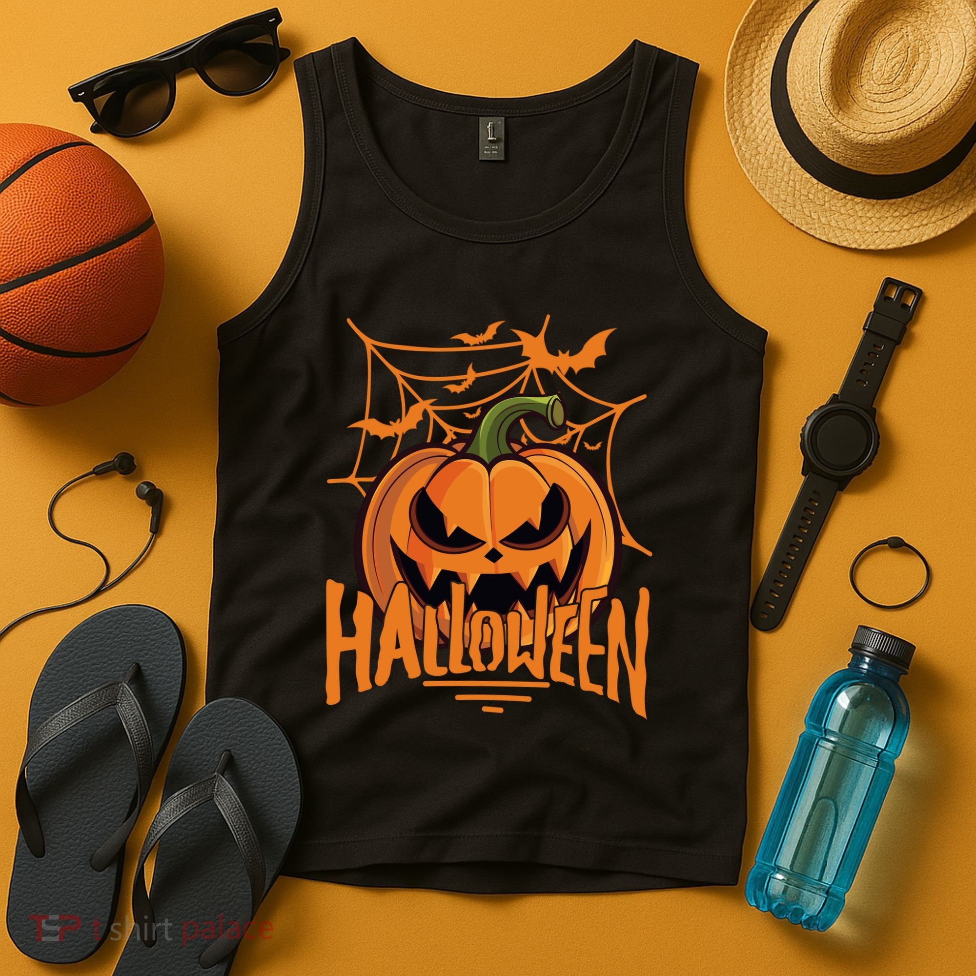 Halloween Spooky Pumpkin Tank Top