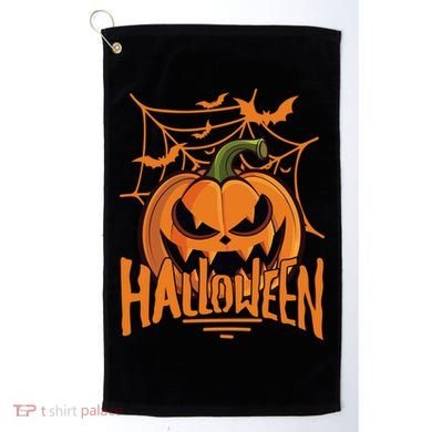 Halloween Spooky Pumpkin Golf Towel