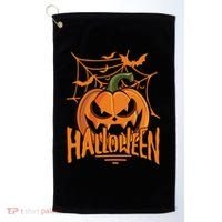 Halloween Spooky Pumpkin Golf Towel thumb 0