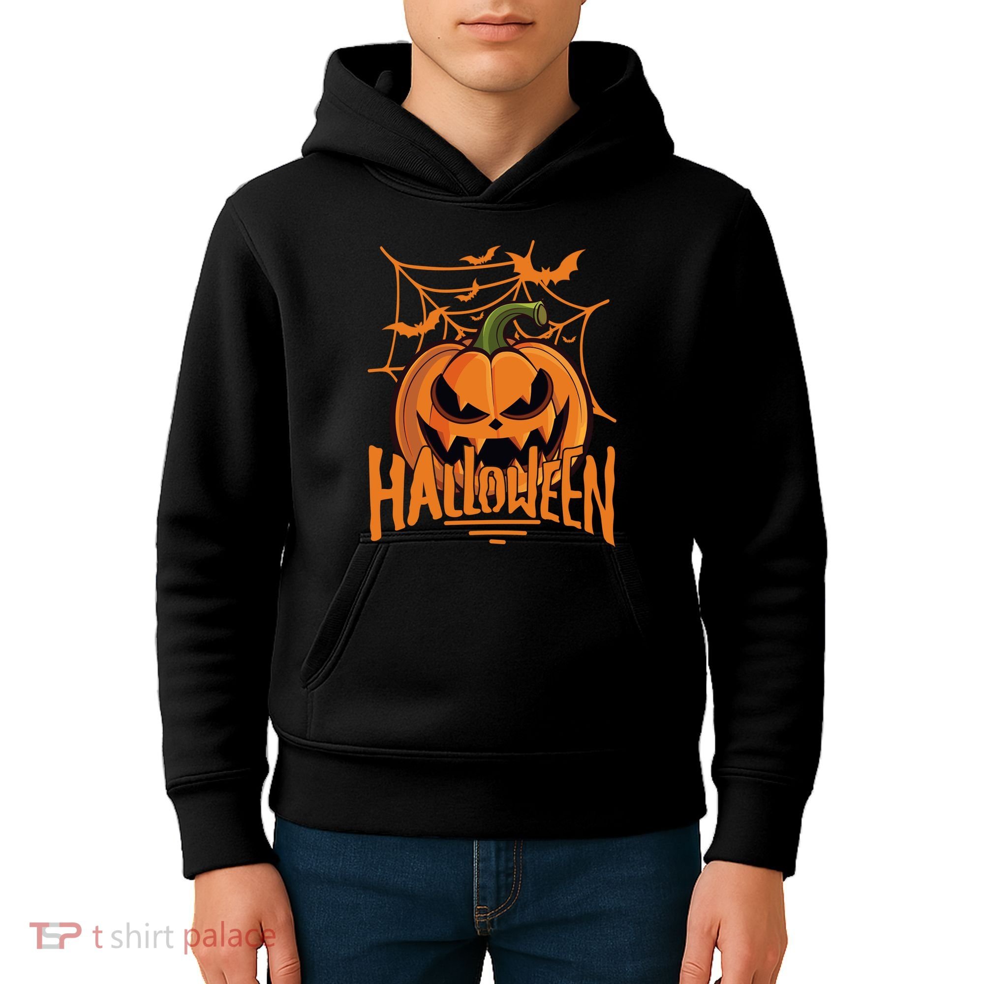 Halloween Spooky Pumpkin Kids Hoodie