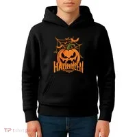 Halloween Spooky Pumpkin Kids Hoodie thumb 4