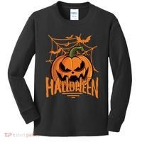Halloween Spooky Pumpkin Kids Long Sleeve Shirt thumb 0