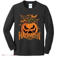 Halloween Spooky Pumpkin Kids Long Sleeve Shirt thumb 0