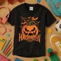Halloween Spooky Pumpkin Kids T-Shirt thumb 3