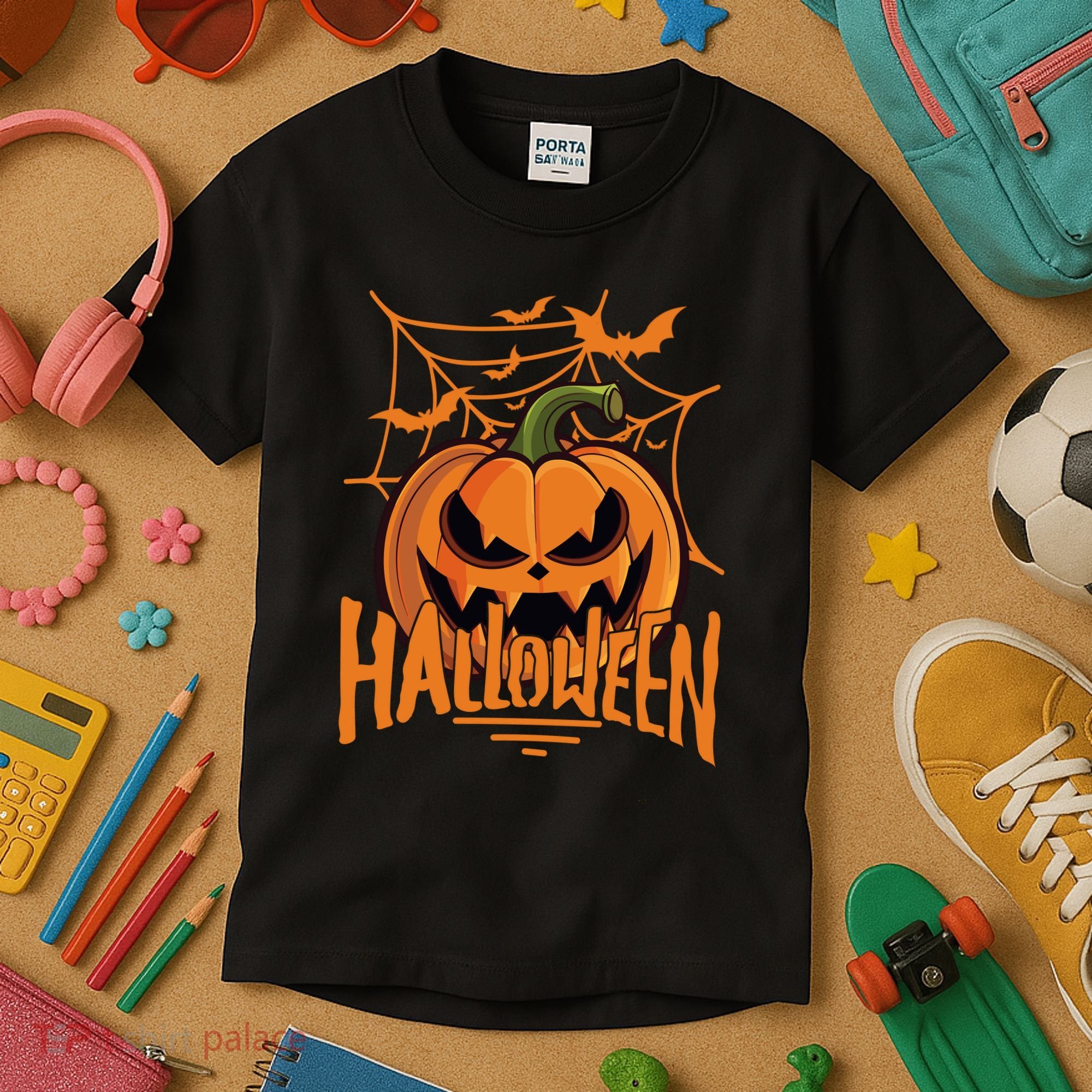 Halloween Spooky Pumpkin Kids T-Shirt