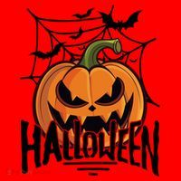 Halloween Spooky Pumpkin Santa Hat thumb 1