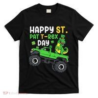 Happy St Pat T Rex Day Boy St Patrick's Day T Rex T-Shirt thumb 0