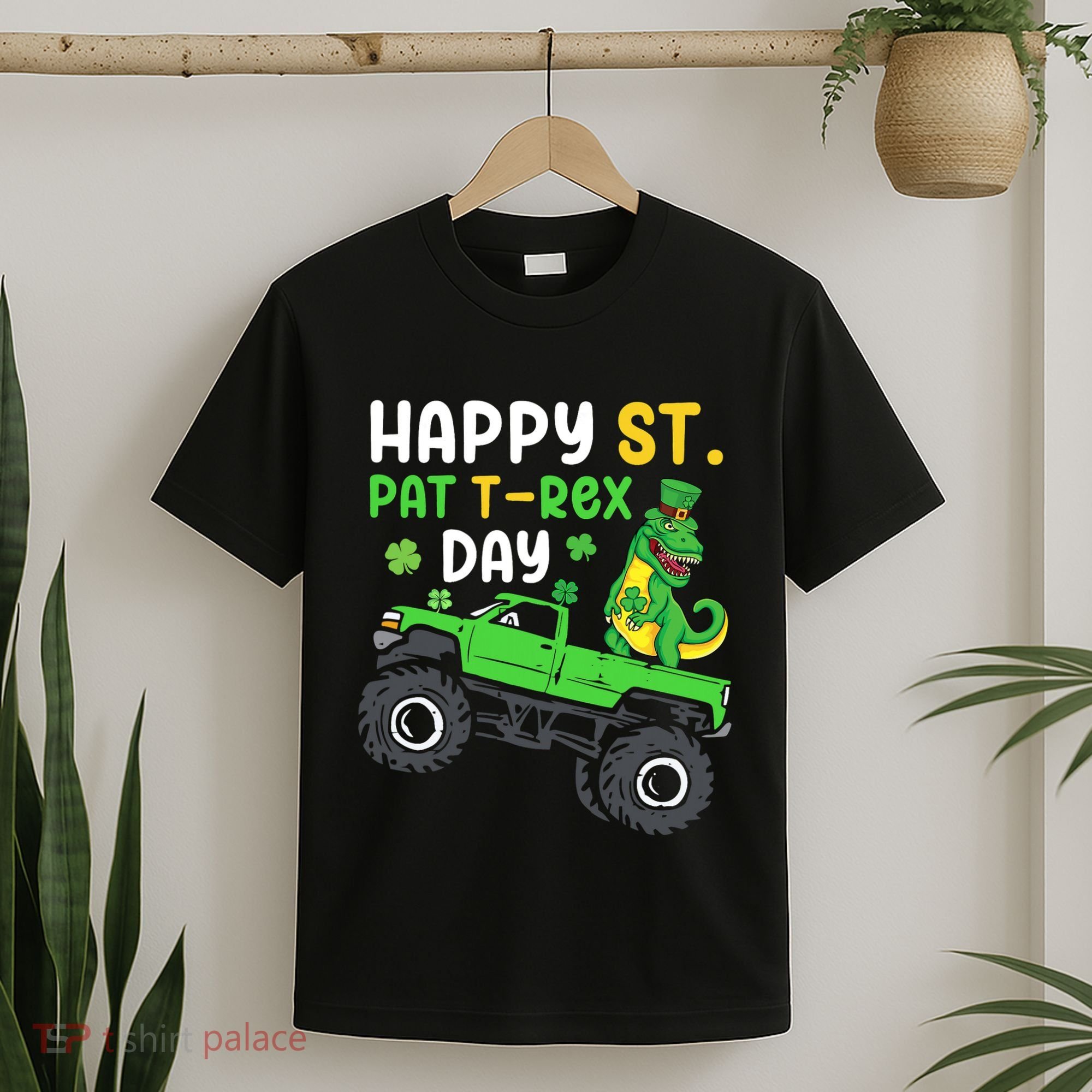 Happy St Pat T Rex Day Boy St Patrick's Day T Rex T-Shirt
