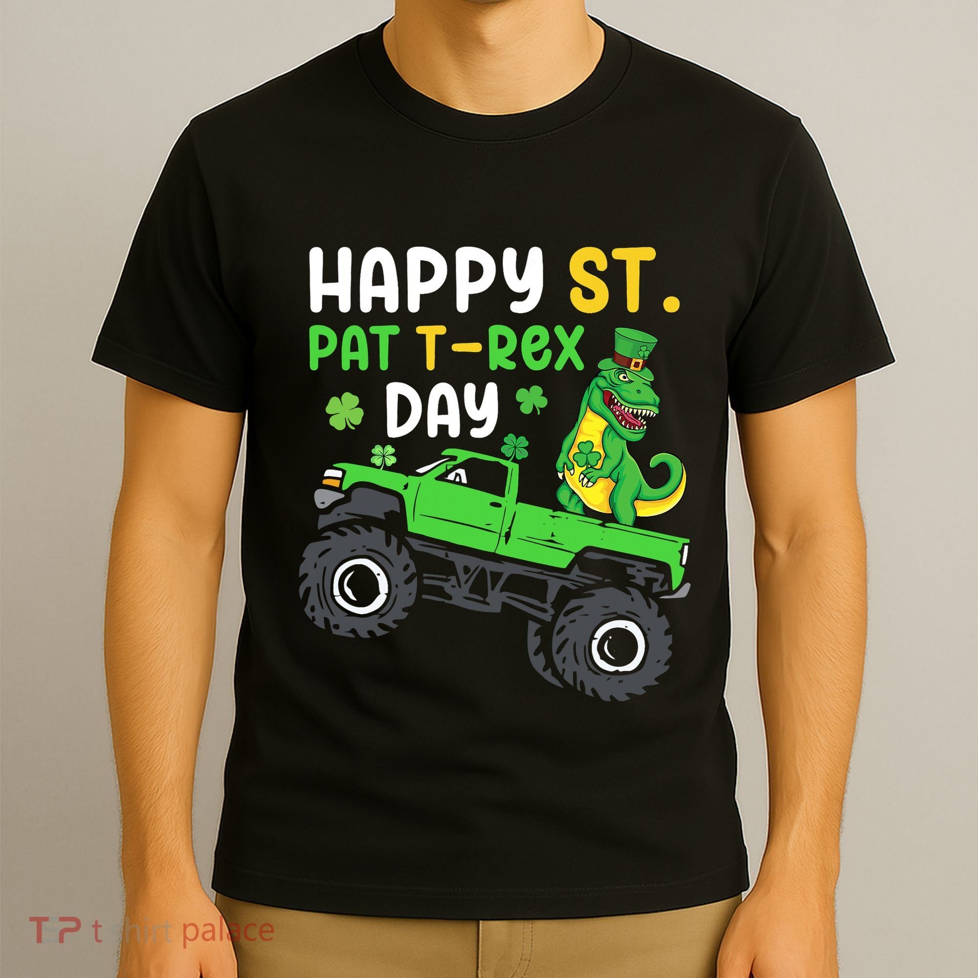 Happy St Pat T Rex Day Boy St Patrick's Day T Rex T-Shirt