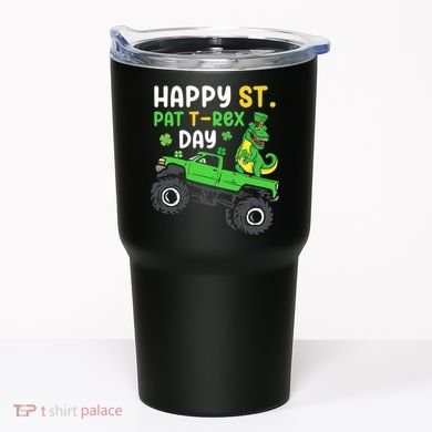 Happy St Pat T Rex Day Boy St Patrick's Day T Rex Tumbler