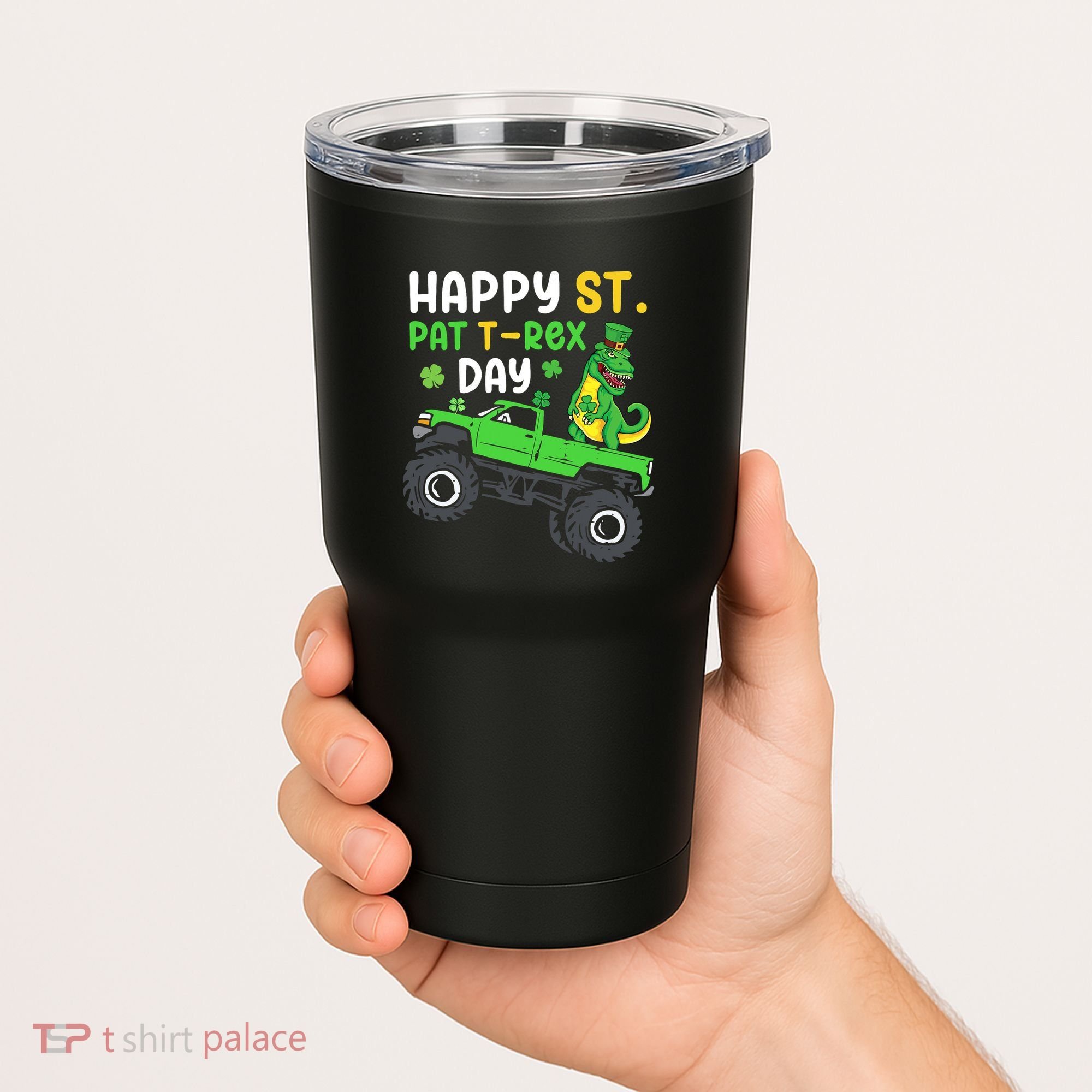 Happy St Pat T Rex Day Boy St Patrick's Day T Rex Tumbler