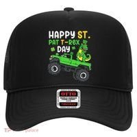 Happy St Pat T Rex Day Boy St Patrick's Day T Rex Hat thumb 0