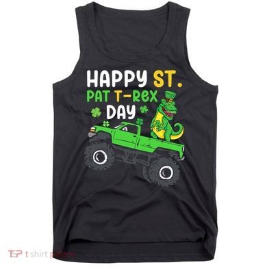 Happy St Pat T Rex Day Boy St Patrick's Day T Rex Tank Top