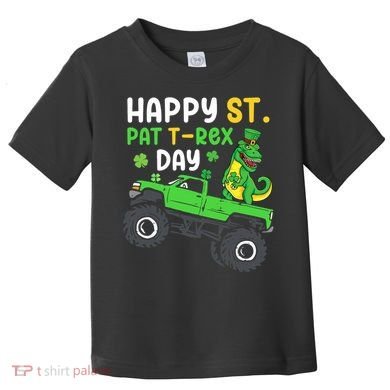 Happy St Pat T Rex Day Boy St Patrick's Day T Rex Toddler T-Shirt