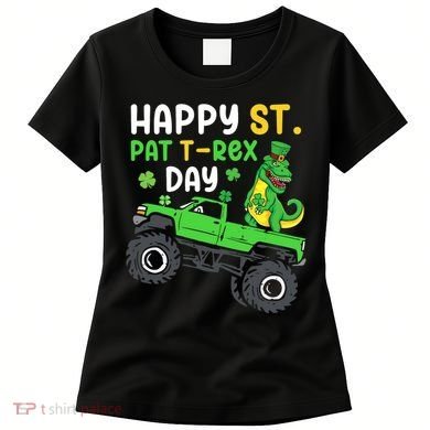 Happy St Pat T Rex Day Boy St Patrick's Day T Rex Women's T-Shirt