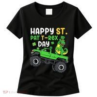 Happy St Pat T Rex Day Boy St Patrick's Day T Rex Women's T-Shirt thumb 0