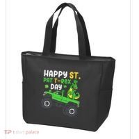 Happy St Pat T Rex Day Boy St Patrick's Day T Rex Tote Bag thumb 3