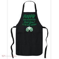 Happy Saint Patrick's Day, Funny 50th Birthday Party Gift Apron thumb 0