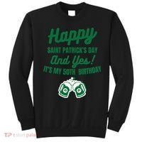 Happy Saint Patrick's Day, Funny 50th Birthday Party Gift Sweatshirt thumb 0