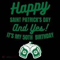 Happy Saint Patrick's Day, Funny 50th Birthday Party Gift Coffee Mug thumb 5