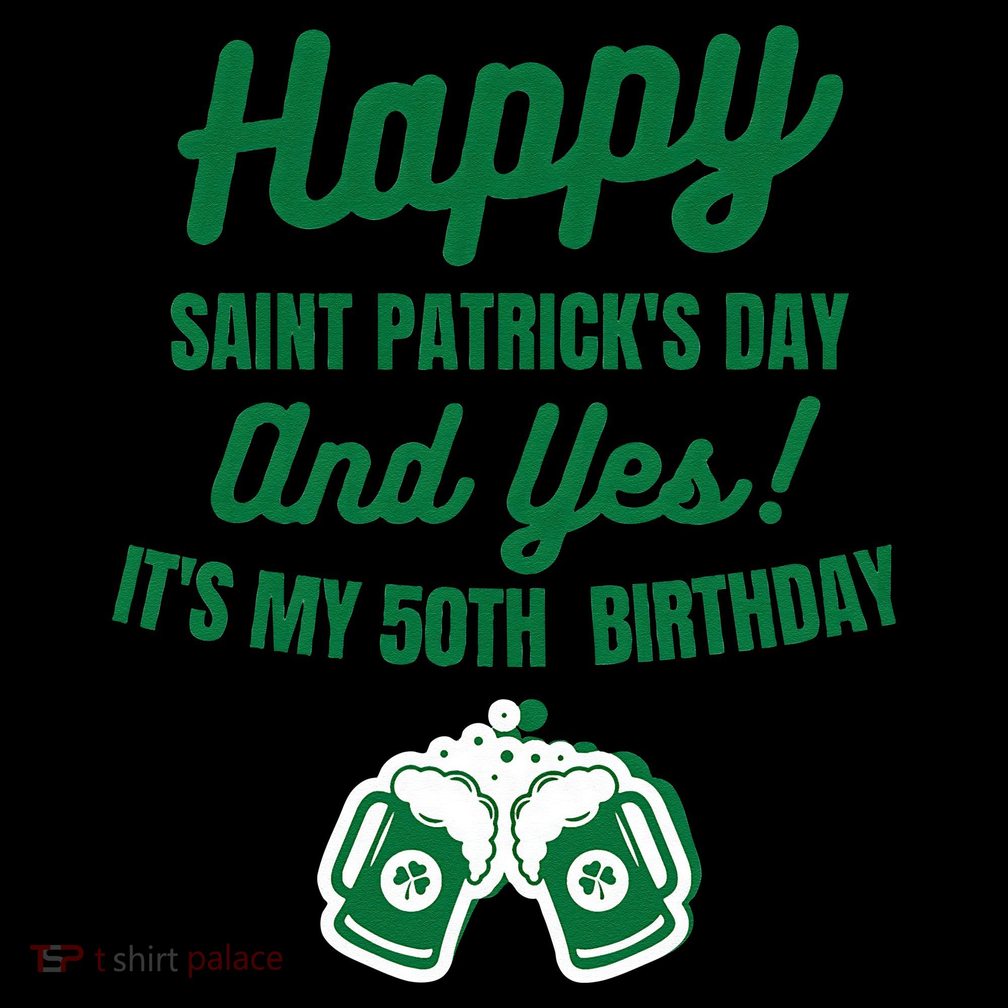 Happy Saint Patrick's Day, Funny 50th Birthday Party Gift Women's Hoodie