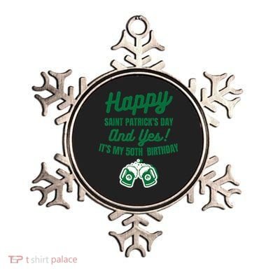 Happy Saint Patrick's Day, Funny 50th Birthday Party Gift Ornament