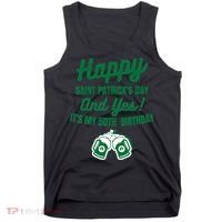 Happy Saint Patrick's Day, Funny 50th Birthday Party Gift Tank Top thumb 0