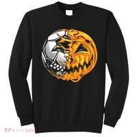 Halloween Soccer Player Pumpkin Skeleton Sweatshirt thumb 0