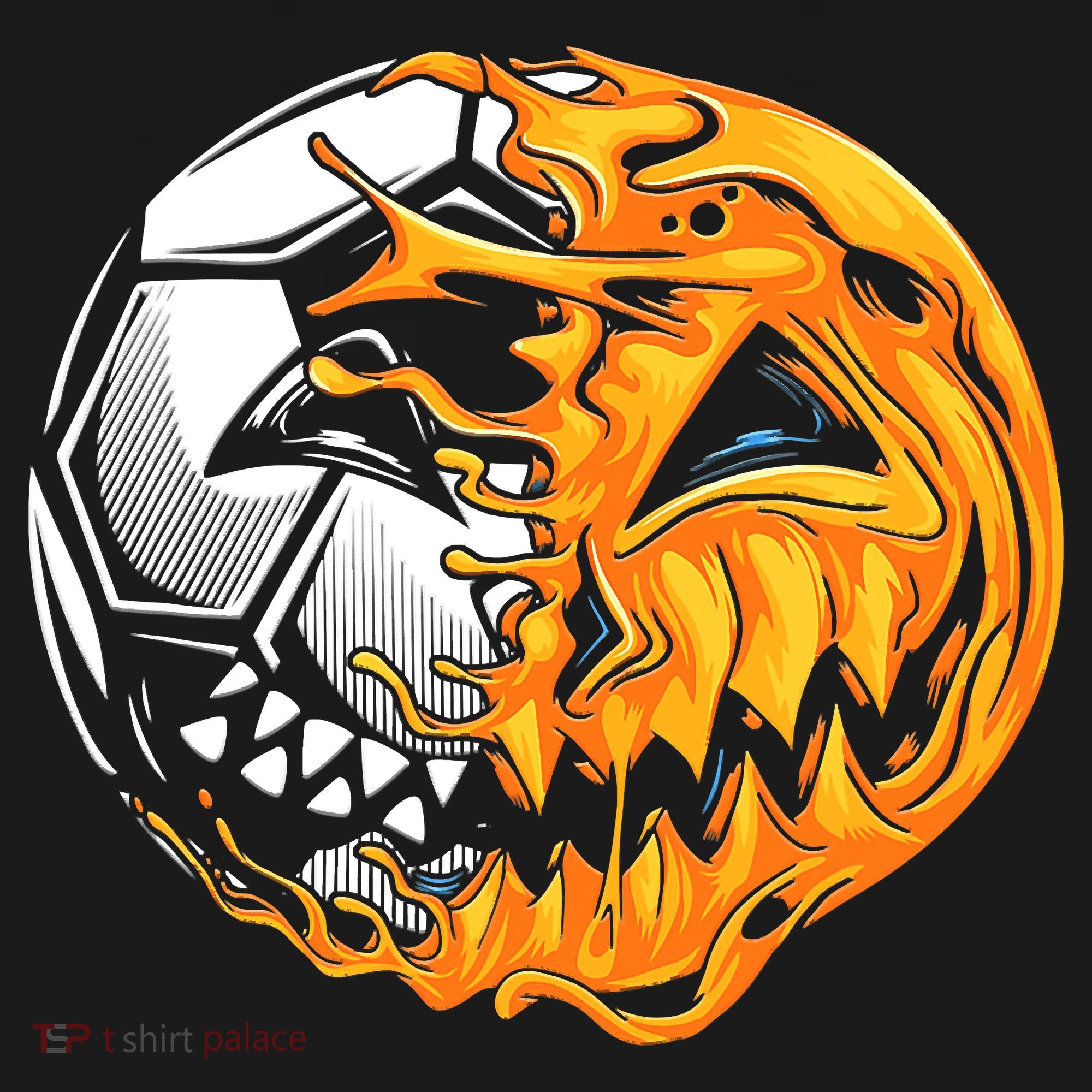 Halloween Soccer Player Pumpkin Skeleton Button
