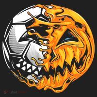 Halloween Soccer Player Pumpkin Skeleton Beanie thumb 2