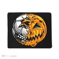 Halloween Soccer Player Pumpkin Skeleton Mousepad thumb 0