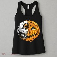 Halloween Soccer Player Pumpkin Skeleton Women's Tank Top thumb 3