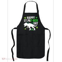 Happy St Pat Rex Day Irish Shamrocks Patricks Boy Gifts Apron thumb 0