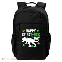 Happy St Pat Rex Day Irish Shamrocks Patricks Boy Gifts Backpack thumb 0