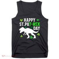 Happy St Pat Rex Day Irish Shamrocks Patricks Boy Gifts Tank Top thumb 0