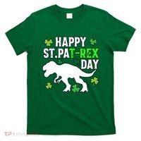 Happy St Pat Rex Day Irish Shamrocks Patricks Boy Gifts T-Shirt thumb 0