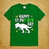 Happy St Pat Rex Day Irish Shamrocks Patricks Boy Gifts T-Shirt thumb 5