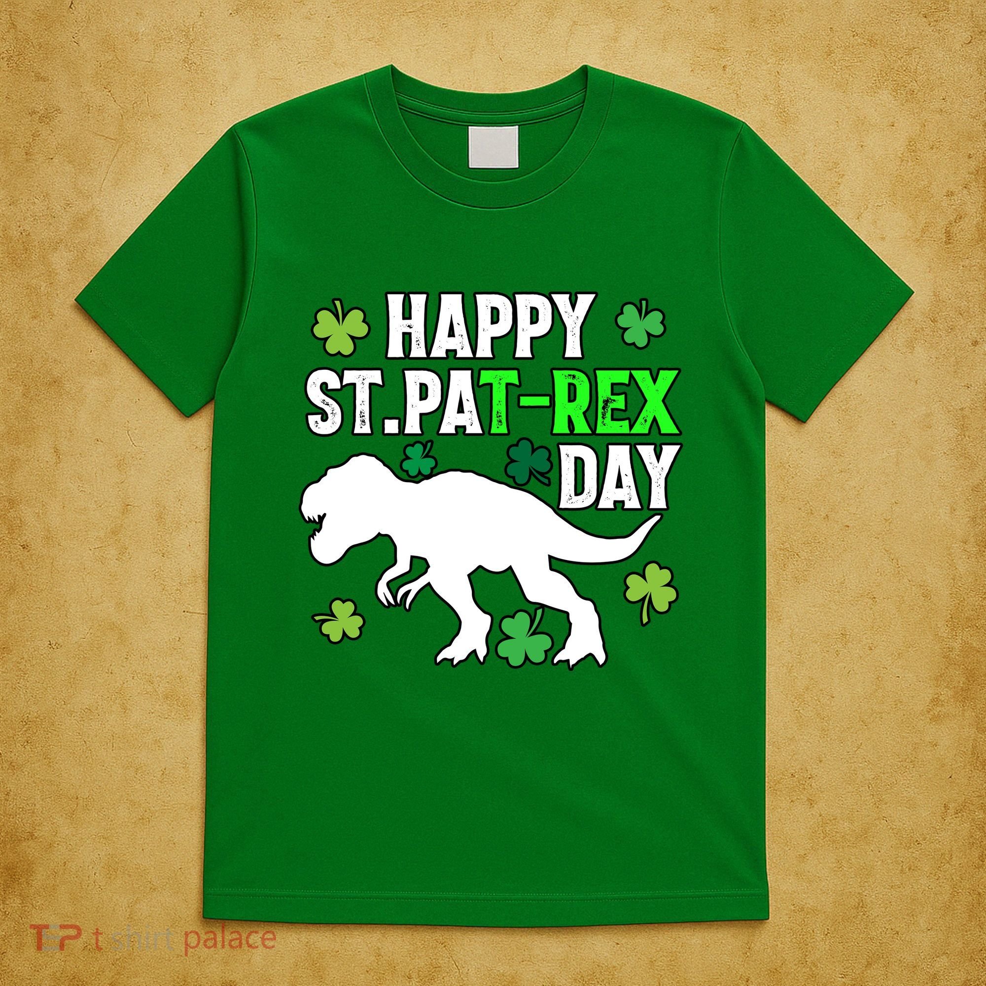 Happy St Pat Rex Day Irish Shamrocks Patricks Boy Gifts T-Shirt
