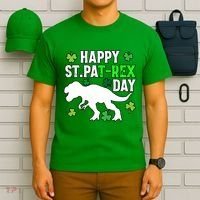 Happy St Pat Rex Day Irish Shamrocks Patricks Boy Gifts T-Shirt thumb 6