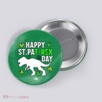 Happy St Pat Rex Day Irish Shamrocks Patricks Boy Gifts Button thumb 0