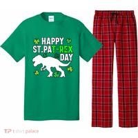 Happy St Pat Rex Day Irish Shamrocks Patricks Boy Gifts Pajama Set thumb 0