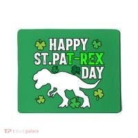 Happy St Pat Rex Day Irish Shamrocks Patricks Boy Gifts Mousepad thumb 0