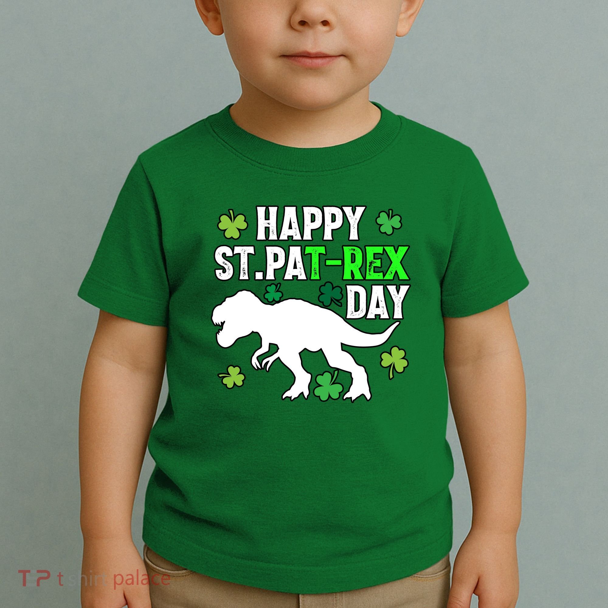Happy St Pat Rex Day Irish Shamrocks Patricks Boy Gifts Toddler T-Shirt