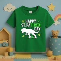 Happy St Pat Rex Day Irish Shamrocks Patricks Boy Gifts Toddler T-Shirt thumb 3