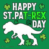 Happy St Pat Rex Day Irish Shamrocks Patricks Boy Gifts Kids Sweatshirt thumb 2
